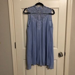 Entro Blue Lace Babydoll Dress